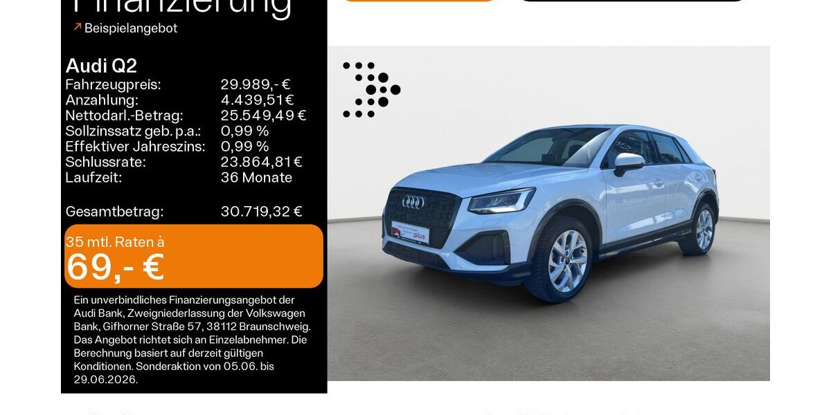 Audi Q2 14.200 km 29.439 &euro; Hanau 63452