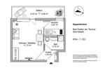 Etagenwohnung Bad Soden am Taunus - 1 Zimmer, 31 m&sup2;, 184.500&euro; | Angebot:25963980