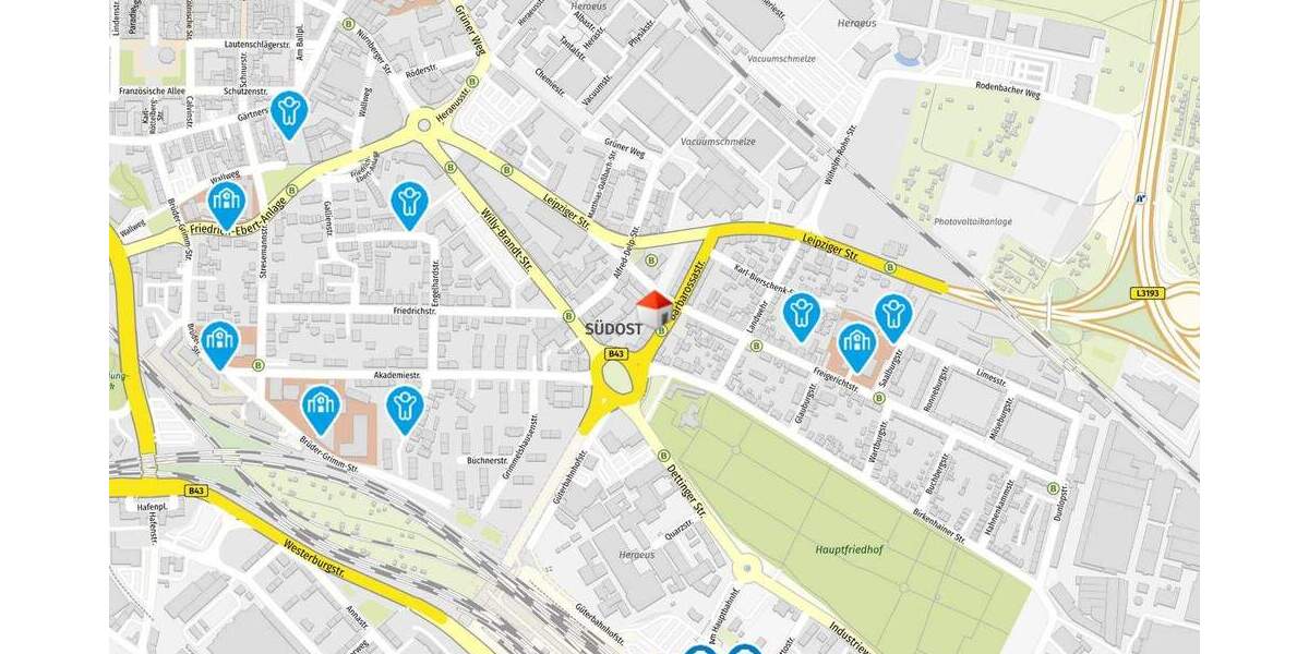 Etagenwohnung Hanau - 3 Zimmer, 72 m&sup2;, 275.000&euro; | Angebot:25698994