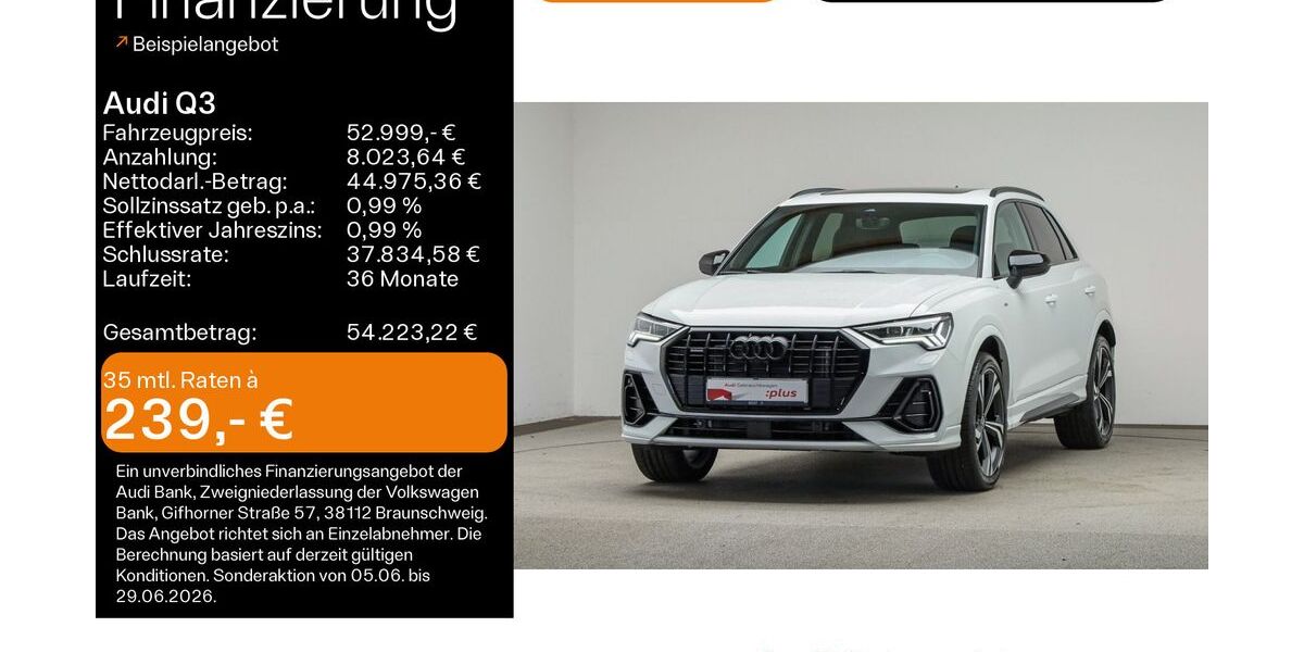 Audi Q3 9.000 km 52.999 &euro; Mühlheim 63165