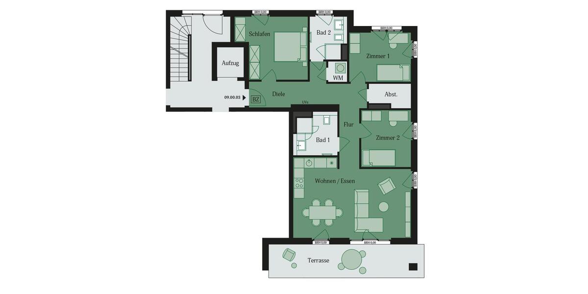 Erdgeschoßwohnung Mühlheim am Main - 4 Zimmer, 108 m&sup2;, 1.840&euro; | Angebot:23310727