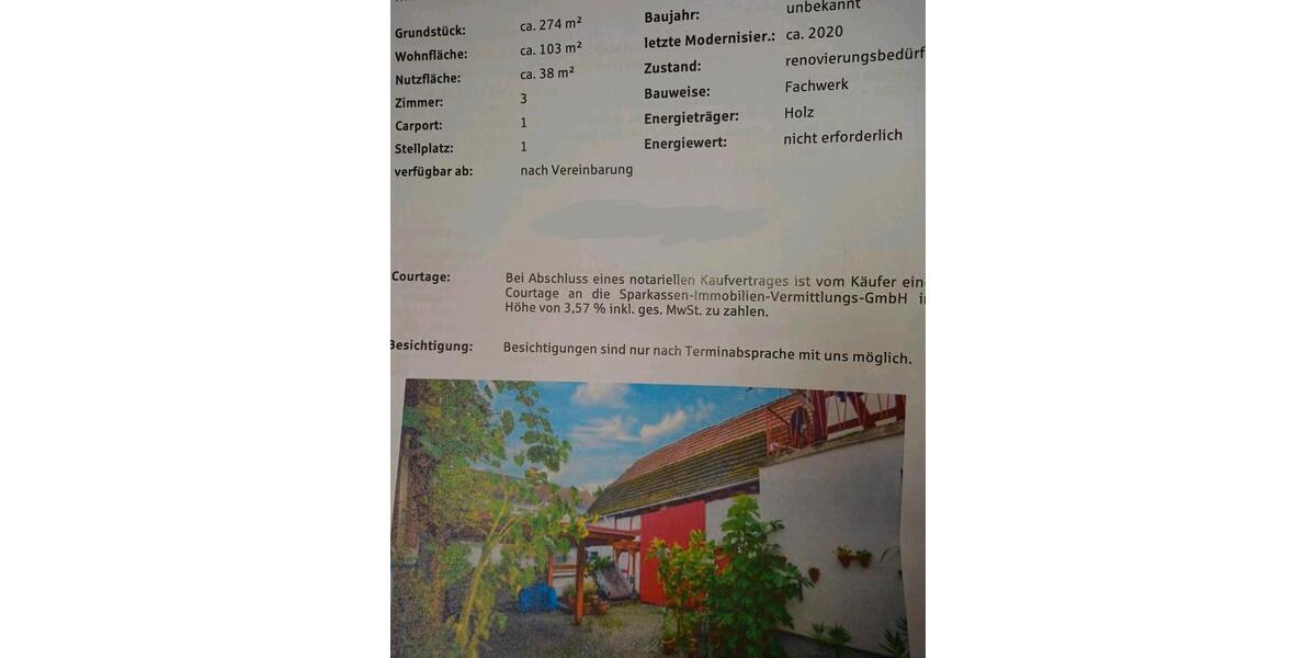 Bauernhaus, Landhaus Groß-Umstadt Umstadt - 3 Zimmer, 103 m&sup2;, 290.000&euro; | Angebot:26501324
