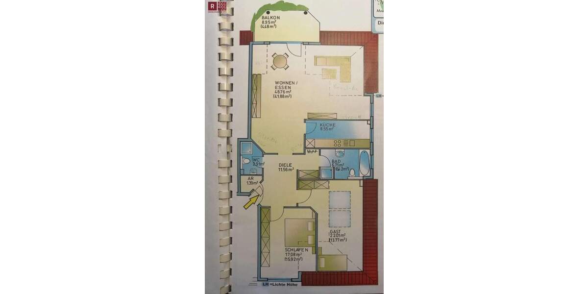 Etagenwohnung Offenbach Rumpenheim - 3 Zimmer, 106 m&sup2;, 1.325&euro; | Angebot:25864895
