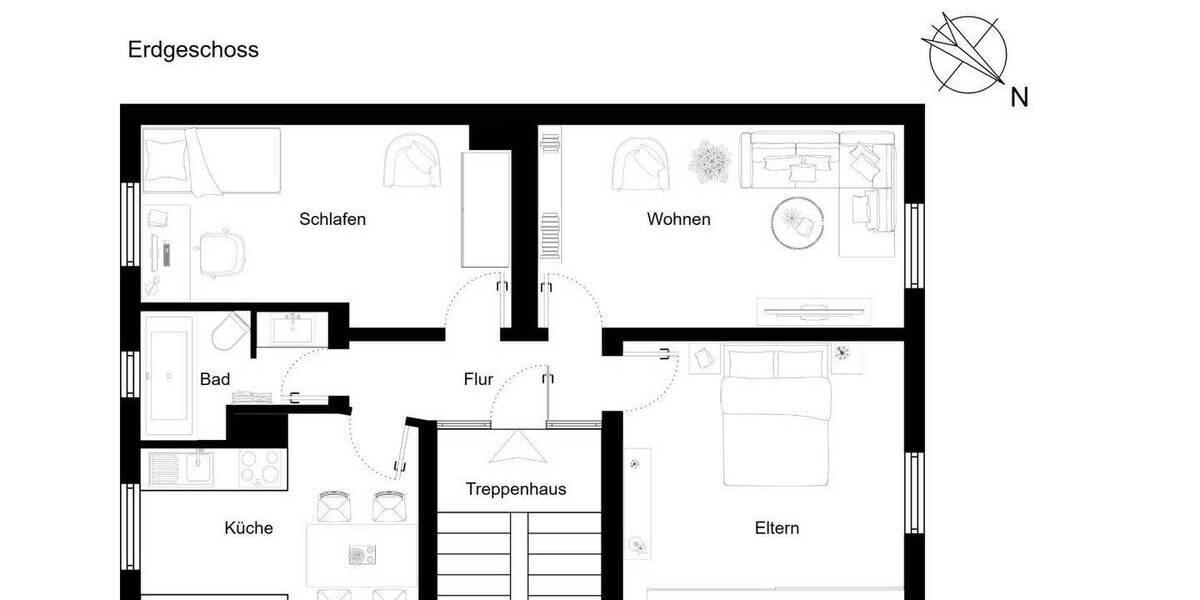 Etagenwohnung Frankfurt am Main Unterliederbach - 3 Zimmer, 68 m&sup2;, 290.000&euro; | Angebot:26043398