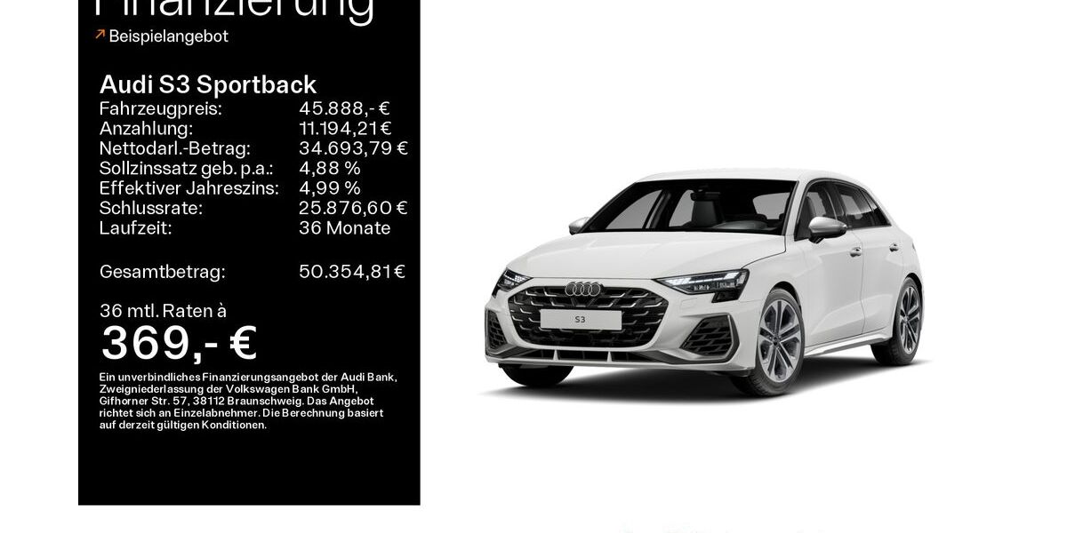 Audi S3 7.150 km 45.888 &euro; Mühlheim 63165