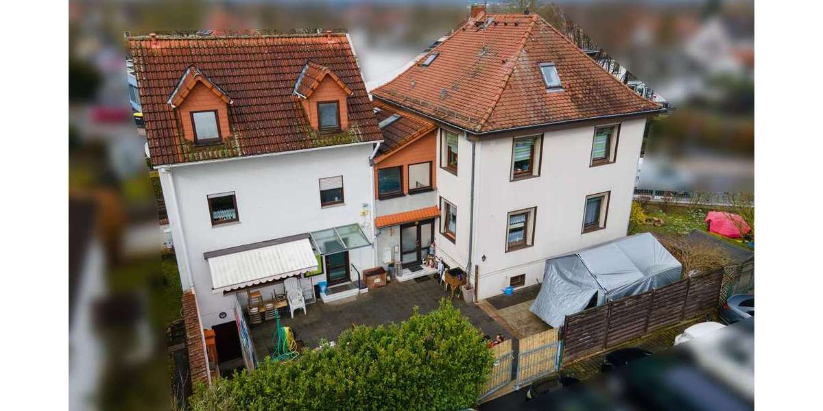 Gelegenheit mit viel Potenzial: Zwei Häuser - ein Preis EFH mit Wohnhauserweiterung - Einfamilienhaus Karben | Angebot:24453857
