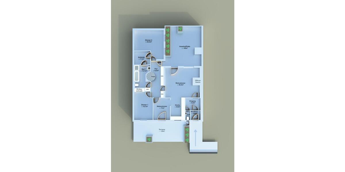 Reihenhaus Frankfurt am Main Innenstadt 3 - 5 Zimmer, 172 m&sup2;, 2.450&euro; | Angebot:25164597