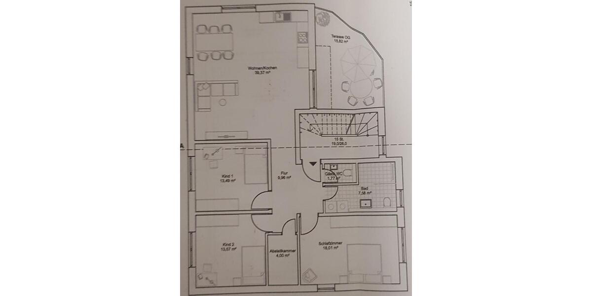 Etagenwohnung Wöllstadt - 4 Zimmer, 113 m&sup2;, 1.500&euro; | Angebot:25997869