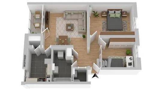 Etagenwohnung Frankfurt am Main Sindlingen - 3 Zimmer, 67 m&sup2;, 920&euro; | Angebot:25909658