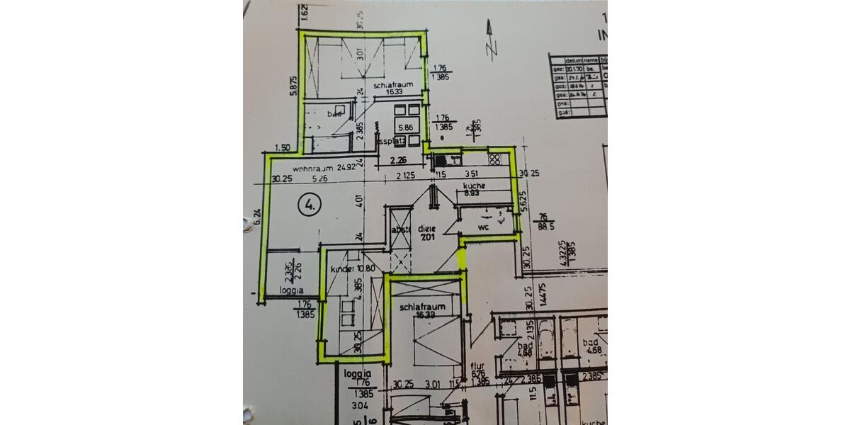 Etagenwohnung Oberursel (Taunus) - 3.5 Zimmer, 87 m&sup2;, 344.000&euro; | Angebot:26710617