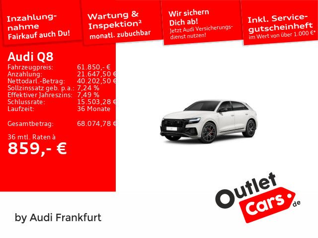 Audi Q8 81.795 km 61.850 &euro; Frankfurt am Main 60314