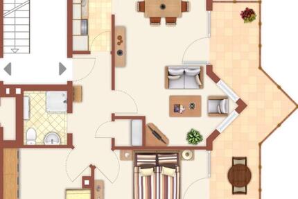 Wohnung Frankfurt am Main Nord-Ost - 3 Zimmer, 70 m&sup2;, 640&euro; | Angebot:25883050