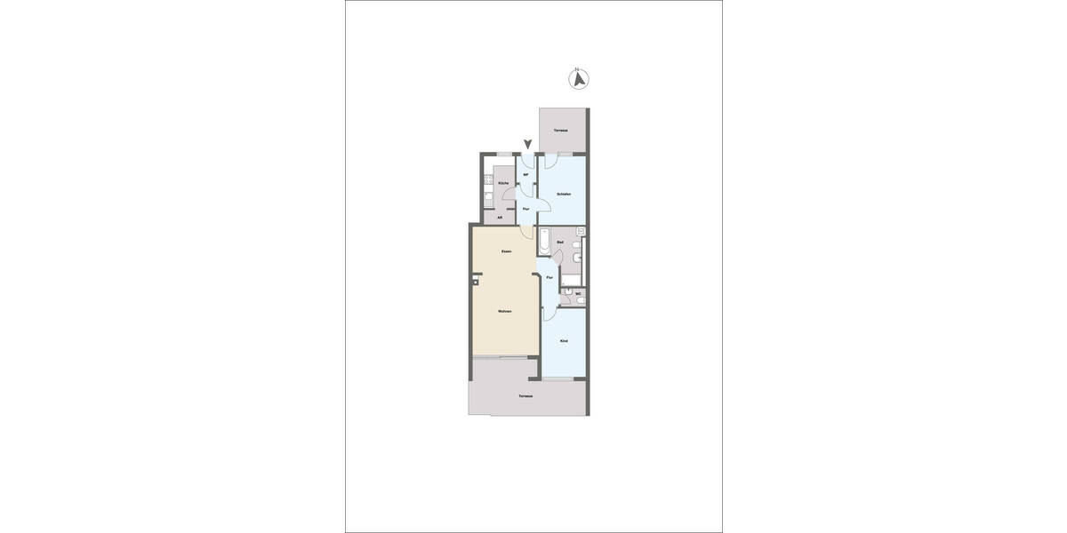 Etagenwohnung Mainaschaff - 3 Zimmer, 99 m&sup2;, 265.000&euro; | Angebot:25705901