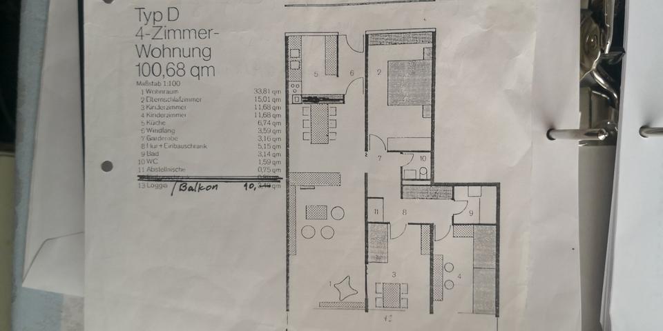 Etagenwohnung Dietzenbach - 4 Zimmer, 100 m&sup2;, 269.000&euro; | Angebot:22359662