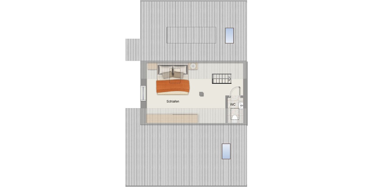 albero:) Charmante Maisonette-Dachgeschosswohnung mit großem Balkon - Maisonettenwohnung Seligenstadt | Angebot:26960123