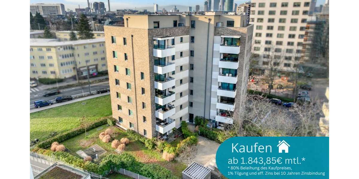 Etagenwohnung Frankfurt am Main Süd - 3 Zimmer, 78 m&sup2;, 495.000&euro; | Angebot:25477706