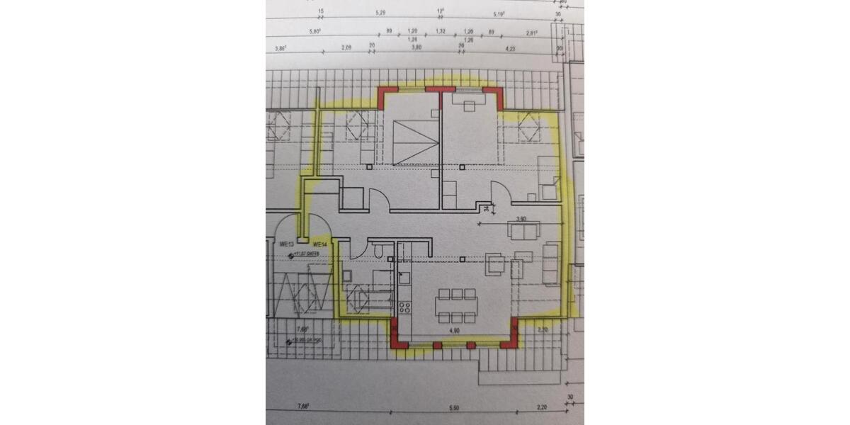 Dachgeschoßwohnung Hanau - 2 Zimmer, 91 m&sup2;, 1.050&euro; | Angebot:26383301