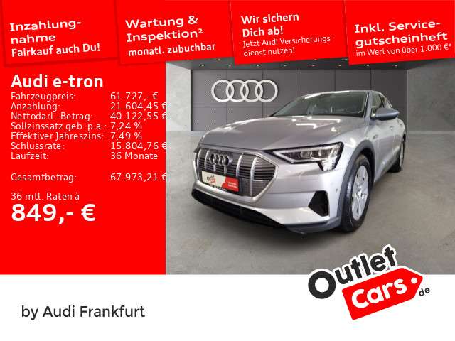 Audi e-tron 73.914 km 61.727 &euro; Frankfurt am Main 60314