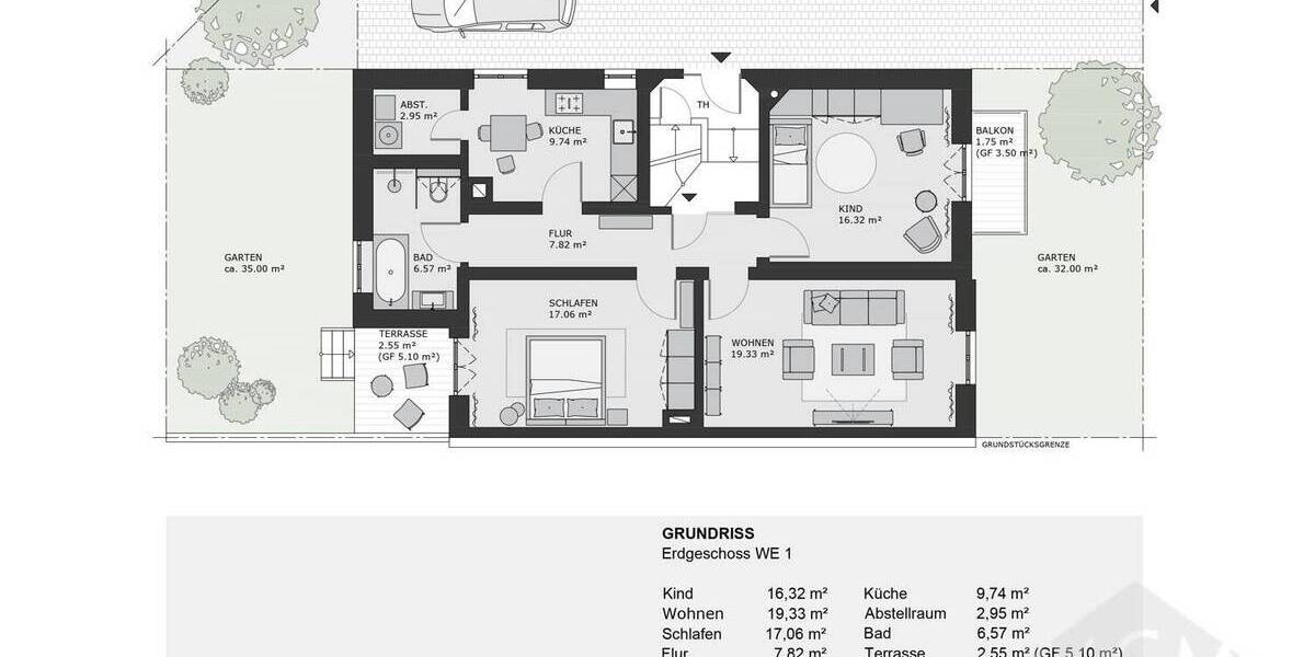 Etagenwohnung Frankfurt am Main Nordend-West - 3 Zimmer, 84 m&sup2;, 749.000&euro; | Angebot:25704449