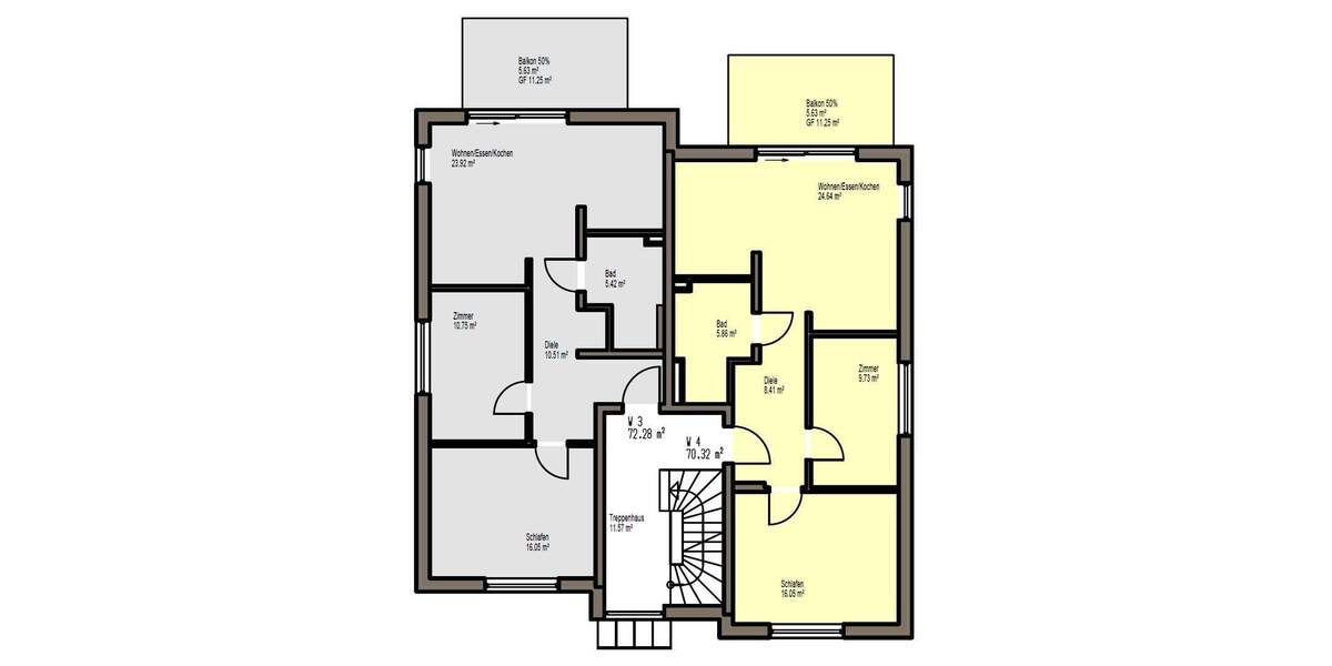 Etagenwohnung Karlstein Großwelzheim - 2 Zimmer, 72 m&sup2;, 373.000&euro; | Angebot:25772440
