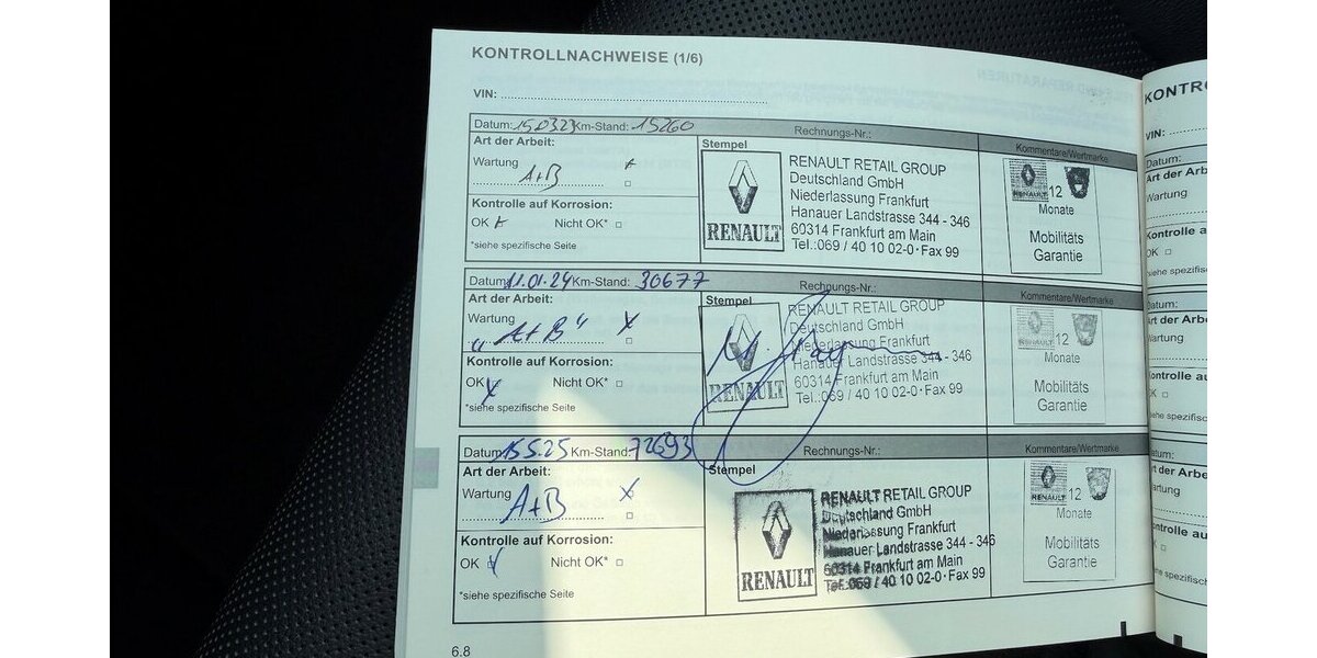 Renault Arkana 1.3 Intens/1.Hand/MildHybrid 94.100 km 15.990 &euro; Frankfurt 60386