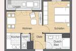 Etagenwohnung Frankfurt Bahnhofsviertel - 2 Zimmer, 50 m&sup2;, 1.150&euro; | Angebot:25864360