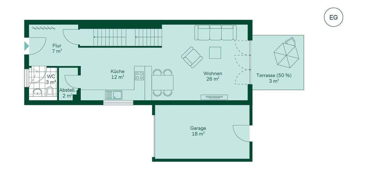 Reihenmittelhaus Langen - 5 Zimmer, 156 m&sup2;, 864.900&euro; | Angebot:25896425