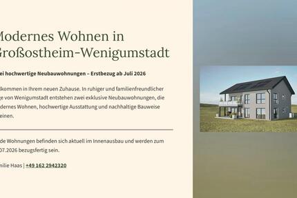 Wohnung Großostheim - 4 Zimmer, 97 m&sup2;, 1.650&euro; | Angebot:25958781