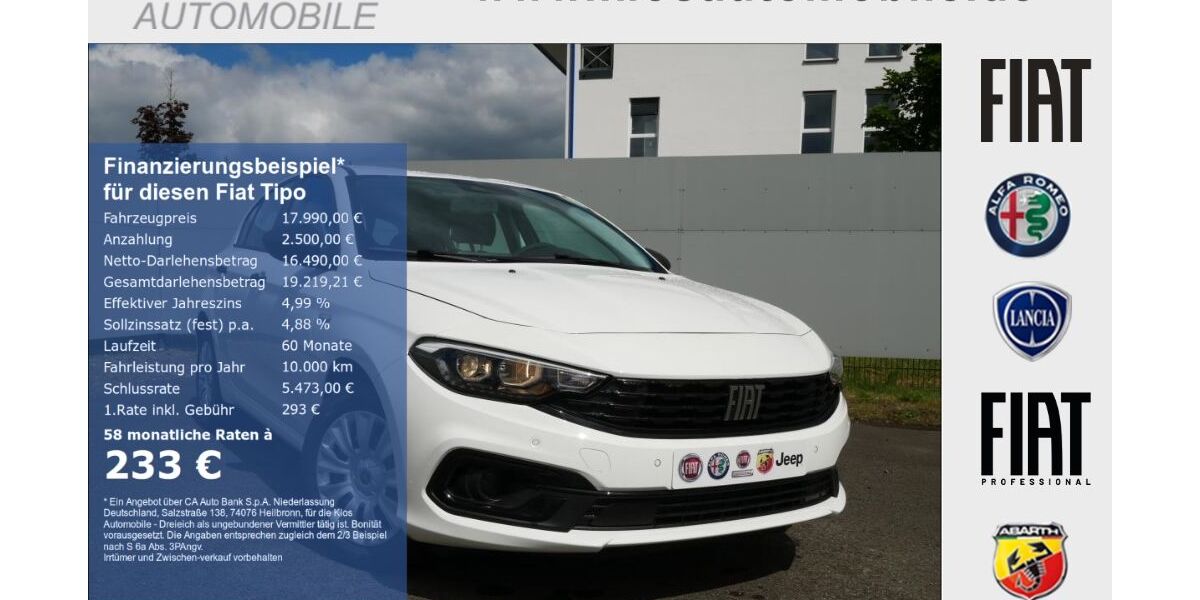 Fiat Tipo 18.400 km 17.990 &euro; Dreieich 63303