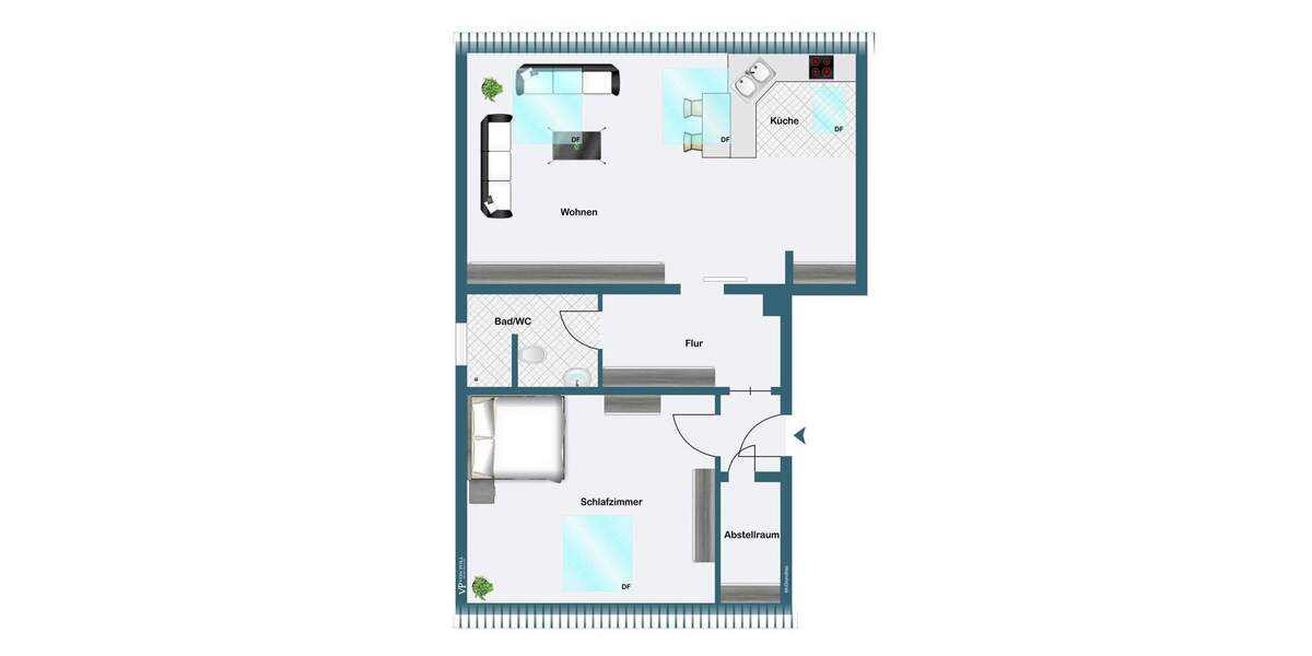 Etagenwohnung Frankfurt am Main Bornheim - 2 Zimmer, 47 m&sup2;, 340.000&euro; | Angebot:25727367