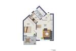 Etagenwohnung Hanau / Steinheim am Main Steinheim - 2 Zimmer, 56 m&sup2;, 219.000&euro; | Angebot:25705213