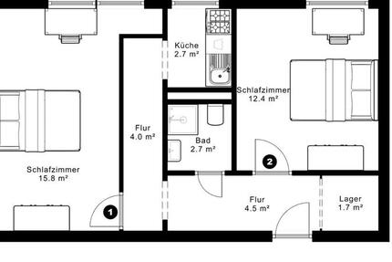Wohnung Frankfurt am Main Unterliederbach - 1 Zimmer, 16 m&sup2;, 565&euro; | Angebot:25149402