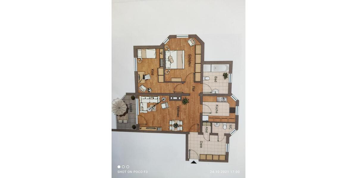 Etagenwohnung Bruchköbel - 3 Zimmer, 85 m&sup2;, 935&euro; | Angebot:25921951