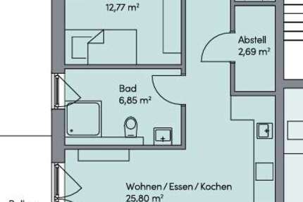 Wohnung Frankfurt Unterliederbach - 2 Zimmer, 60 m&sup2;, 399.000&euro; | Angebot:23204014