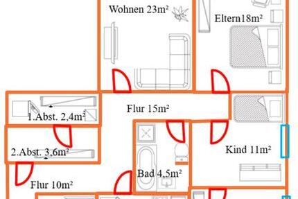Wohnung Mainaschaff - 4.5 Zimmer, 118 m&sup2;, 350.000&euro; | Angebot:26786256