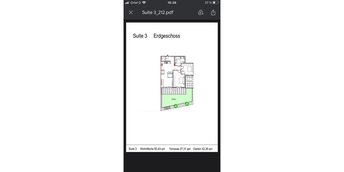 Erdgeschoßwohnung Frankfurt am Main Mitte-West - 3 Zimmer, 93 m&sup2;, 2.400&euro; | Angebot:25362666
