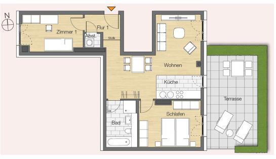 Etagenwohnung Frankfurt am Main Bockenheim - 3 Zimmer, 82 m&sup2;, 610.000&euro; | Angebot:26008025