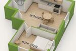 Etagenwohnung Dieburg - 2 Zimmer, 45 m&sup2;, 169.000&euro; | Angebot:26958577