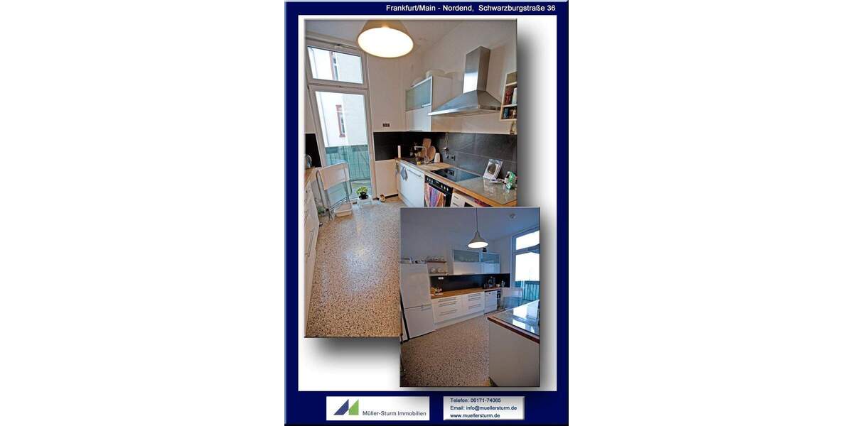 Etagenwohnung Frankfurt am Main Nordend-Ost - 3 Zimmer, 80 m&sup2;, 650.000&euro; | Angebot:25770338