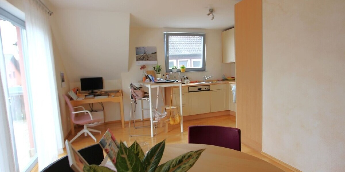 albero:) Charmante Maisonette-Dachgeschosswohnung mit großem Balkon - Maisonettenwohnung Seligenstadt | Angebot:26960123