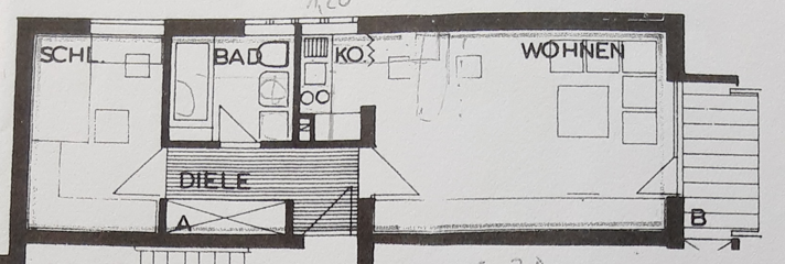 Etagenwohnung Bad Homburg Ober-Eschbach - 2 Zimmer, 42 m&sup2;, 229.000&euro; | Angebot:25836763