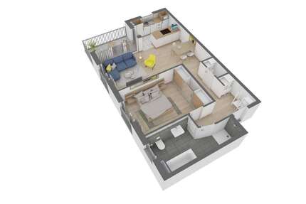 Wohnung Offenbach Waldhof - 2.5 Zimmer, 65 m&sup2;, 356.920&euro; | Angebot:24637249