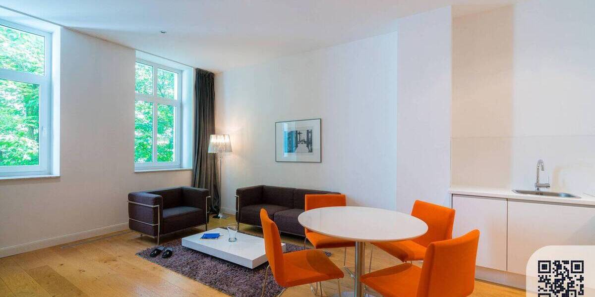 Etagenwohnung Frankfurt am Main Sachsenhausen - 2 Zimmer, 42 m&sup2;, 2.276&euro; | Angebot:25753433