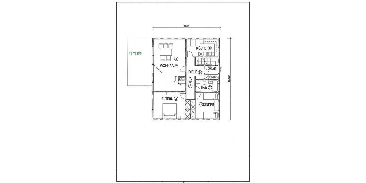 Bungalow Echzell - 5 Zimmer, 150 m&sup2;, 1.250&euro; | Angebot:26448703