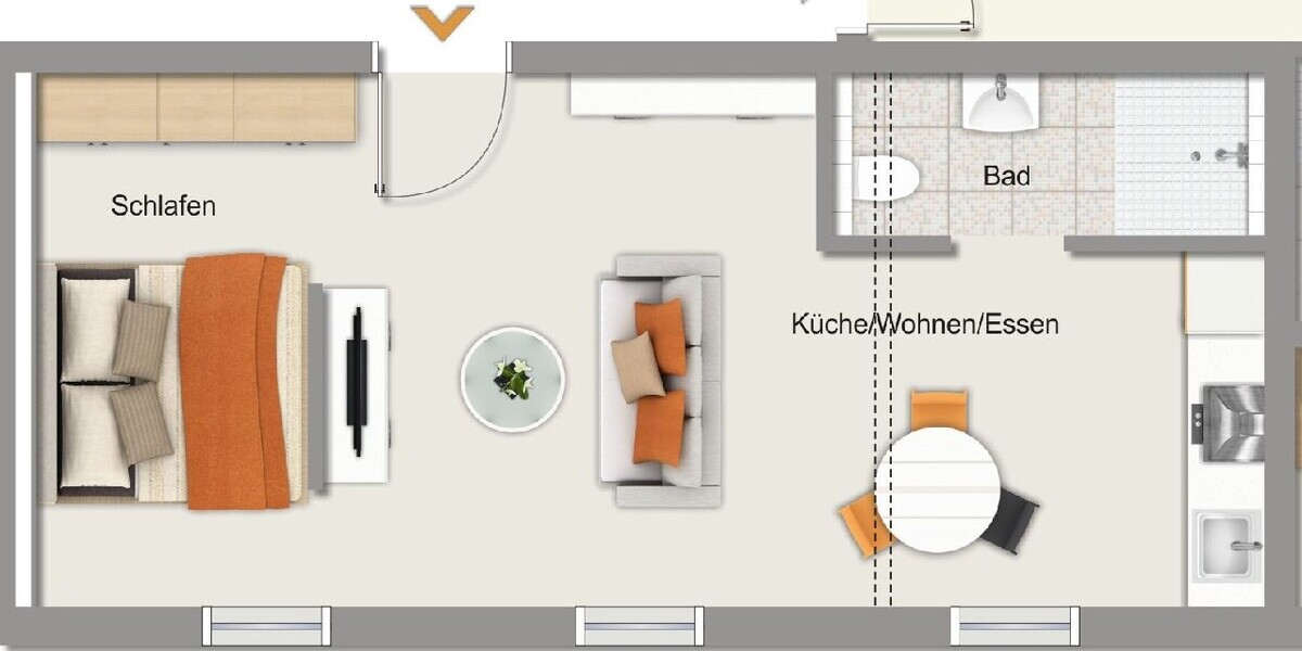 albero:) saniertes Single-Appartement im Souterrain - Etagenwohnung Seligenstadt Klein-Welzheim | Angebot:26476424