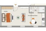 albero:) saniertes Single-Appartement im Souterrain - Etagenwohnung Seligenstadt Klein-Welzheim | Angebot:26476424