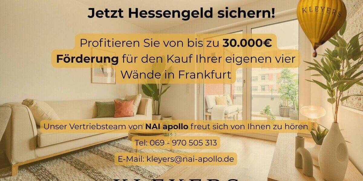 Etagenwohnung Frankfurt Gallus - 3 Zimmer, 82 m&sup2;, 599.900&euro; | Angebot:25702307
