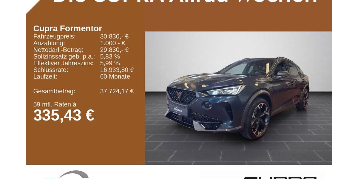 Cupra Formentor 27.005 km 30.430 &euro; Aschaffenburg 63741