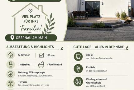 Haus Aschaffenburg Gailbach - 5 Zimmer, 156 m&sup2;, 2.200&euro; | Angebot:27613246
