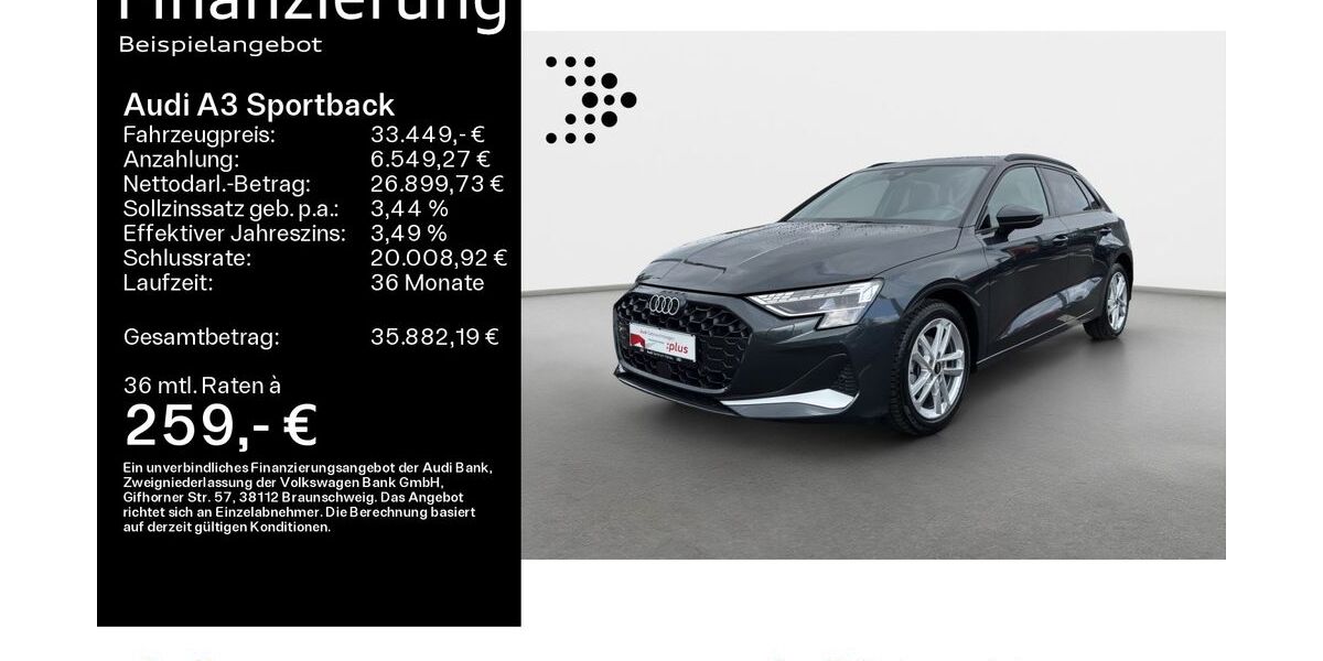 Audi A3 8.100 km 33.449 &euro; Hanau 63452